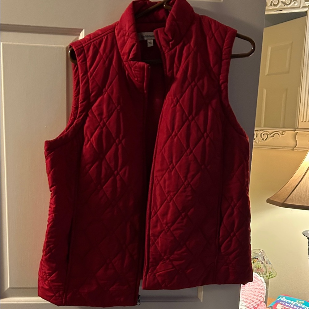 Croft & Barrow Red Quilted Vest